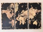 Wereld kaart schilderij, Ophalen, Gebruikt, Schilderij, 75 cm of meer