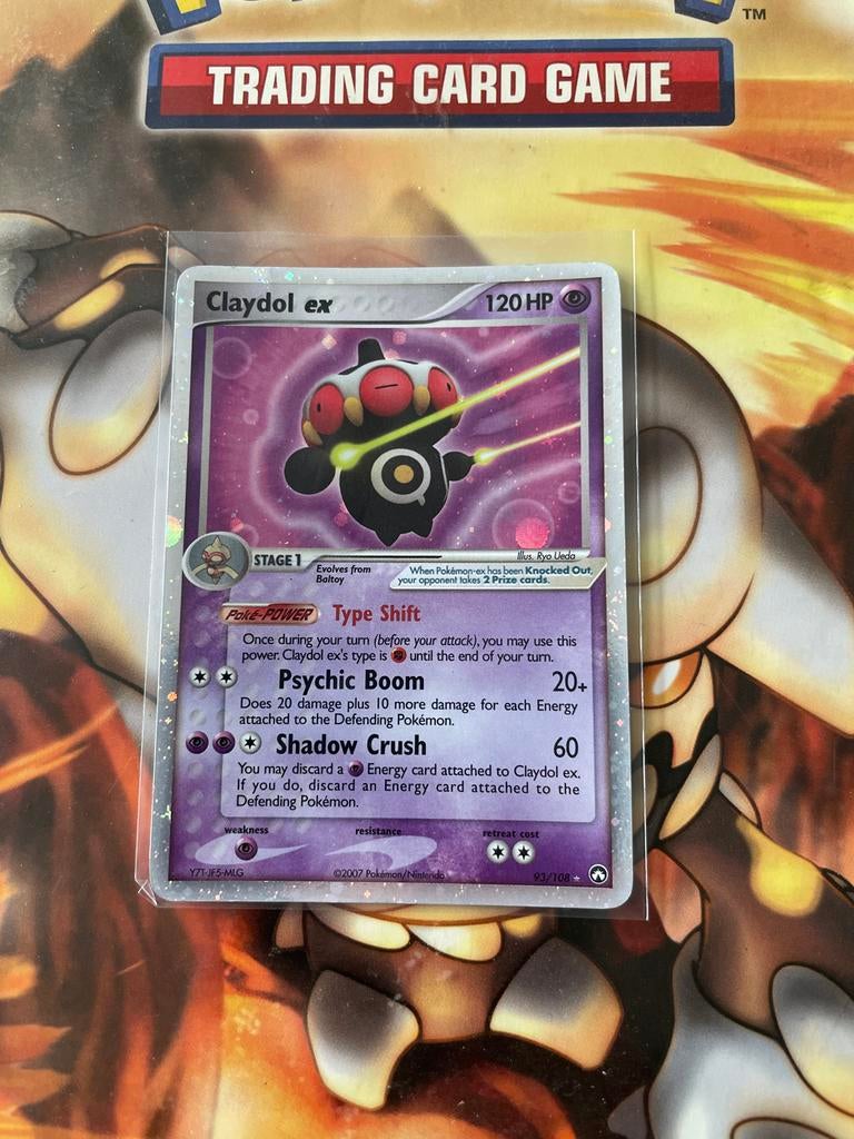 Claydol ex Pokémon kaart - Goede staat, Ophalen of Verzenden, Zo goed als nieuw, Losse kaart, Foil