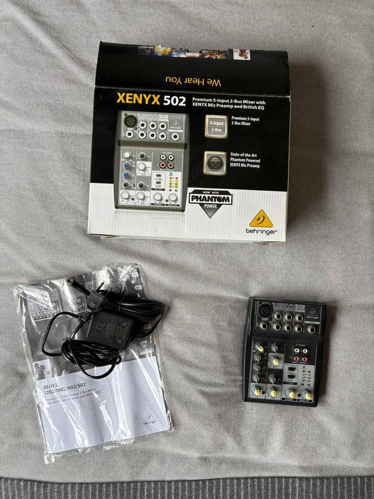Xenyx 502 premium 5 input 2 bus mixer, Muziek en Instrumenten, Ophalen of Verzenden, Zo goed als nieuw, Overige formaten, Overige merken