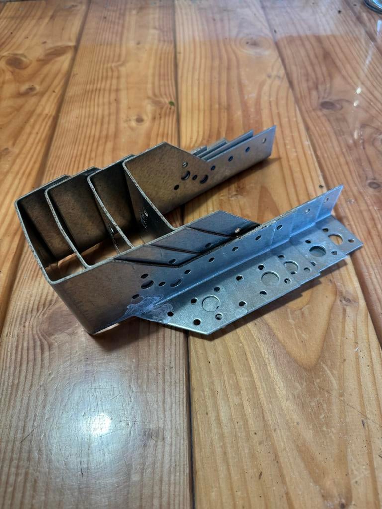 Balkdragers zwaar verzinkt 380x71x154mm (4 stuks), Doe-het-zelf en Verbouw, IJzerwaren en Bevestigingsmiddelen, Ophalen of Verzenden