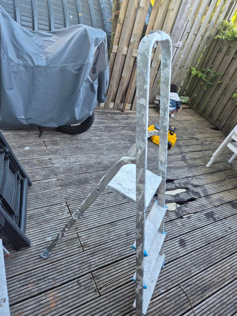 2 Gebruikte aluminium trap met 3 treden, Ophalen, Gebruikt, Minder dan 2 meter