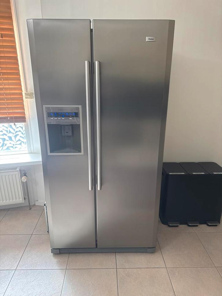 Haier HRF664ISB2 Amerikaanse koelkast 512L, Witgoed en Apparatuur, Koelkasten en IJskasten, Gebruikt, Met aparte vriezer, 200 liter of meer