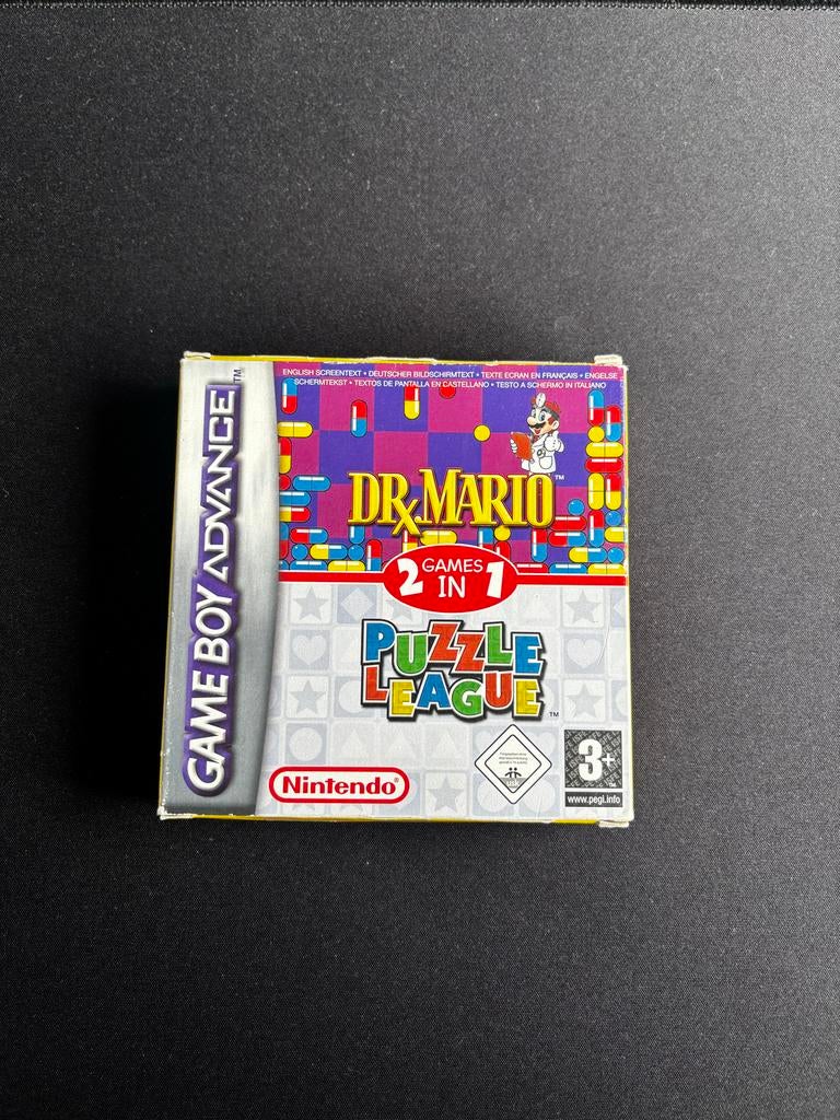Dr. Mario & Puzzle League Game Boy Advance CIB, Spelcomputers en Games, Games | Nintendo Game Boy, Ophalen, Puzzel en Educatief