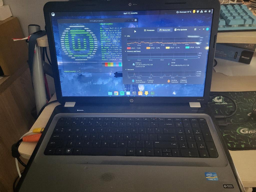 :::Te Koop HP Pavilion G7 Laptop :::, Ophalen, Intel Core I5 2450M 3.1Ghz, HDD, Qwerty