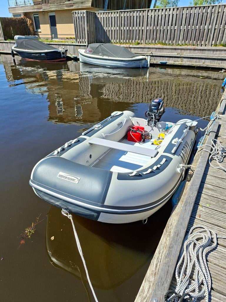nimarine rubberboot met suzuki 15 pk 4takt, Watersport en Boten, Rubberboten, Zo goed als nieuw, Benzine, Minder dan 70 pk, Overige materialen