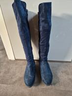Blauwe laarzen 40, Kleding | Dames, Schoenen, Ophalen of Verzenden, Zo goed als nieuw, Blauw, Hoge laarzen