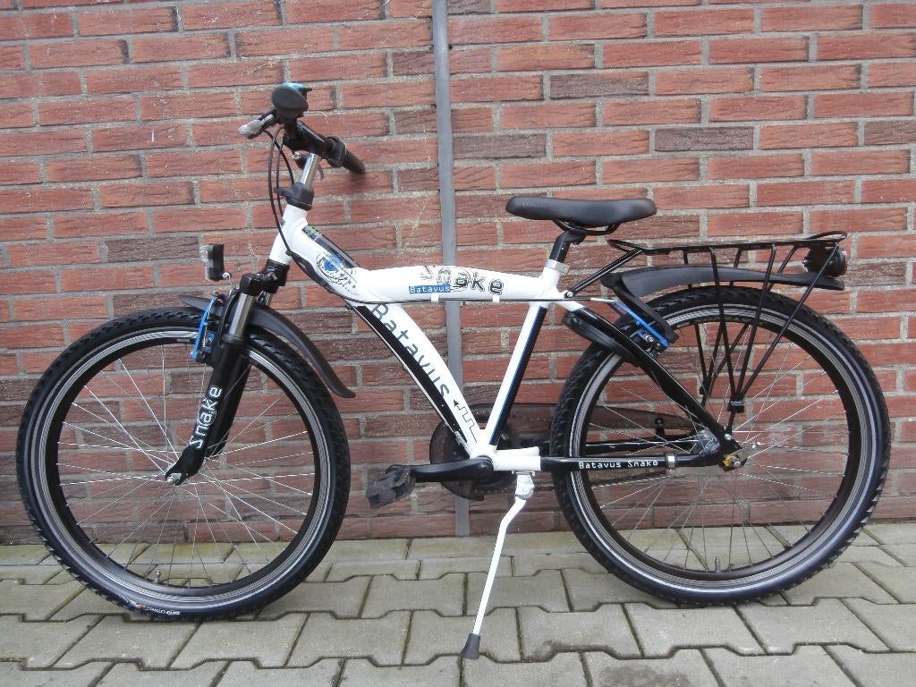 Zeer nette Batavus Snake 24 inch. wit-blauw, Ophalen, Versnellingen, Batavus, Gebruikt