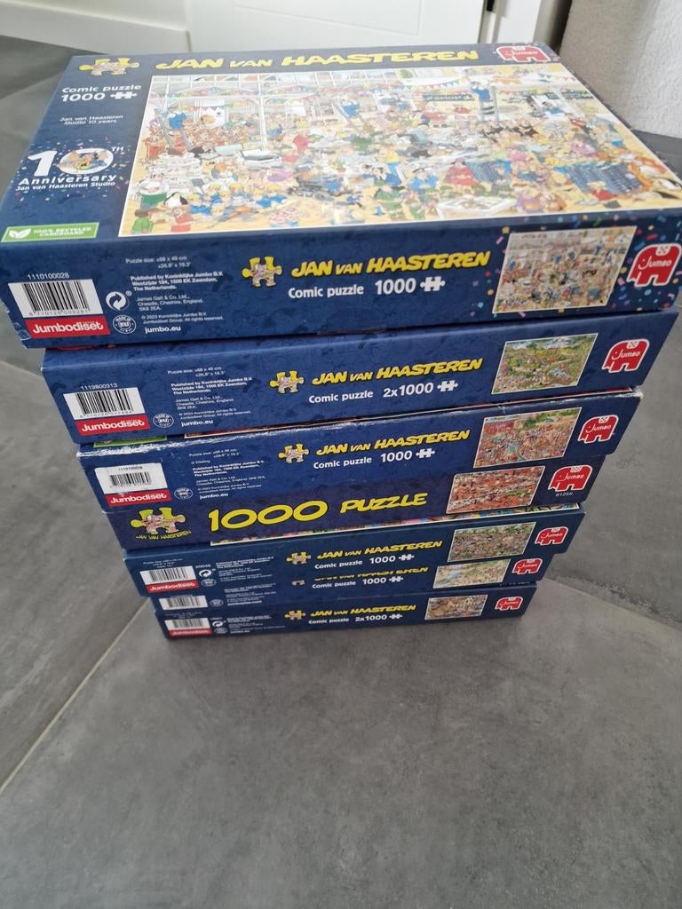 Jan van Haasteren Puzzels 1000 stukjes, Ophalen, 500 t/m 1500 stukjes, Gebruikt, Legpuzzel