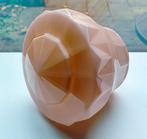 2x Antiek Roze Glazen Thabur Lamp Bollamp Plafondlamp, Ophalen of Verzenden, Zo goed als nieuw, Glas