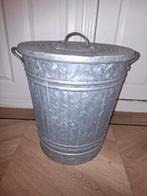 Prullenbak Voerbak Zink, Huis en Inrichting, Woonaccessoires | Prullenbakken, 40 liter of meer, Ophalen, Zo goed als nieuw, Minder dan 50 cm