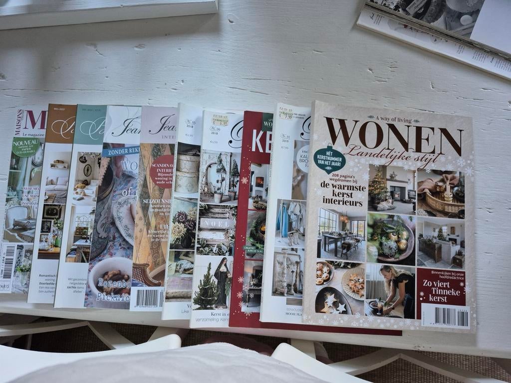 Diverse brocante woonbladen in uitstekende staat, Boeken, Tijdschriften en Kranten, Ophalen of Verzenden, Zo goed als nieuw, Overige typen