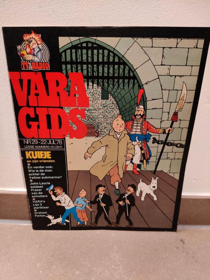 Vara Gids met Kuifje cover - Nr. 29-22 juli 1978, Boeken, Tijdschriften en Kranten, Gelezen, Overige typen, Ophalen of Verzenden