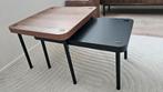 IKEA Sonhult bijzettafels set van 2 – zwart & walnoot, Ophalen, Minder dan 45 cm, Kunststof, Minimalistisch, modern