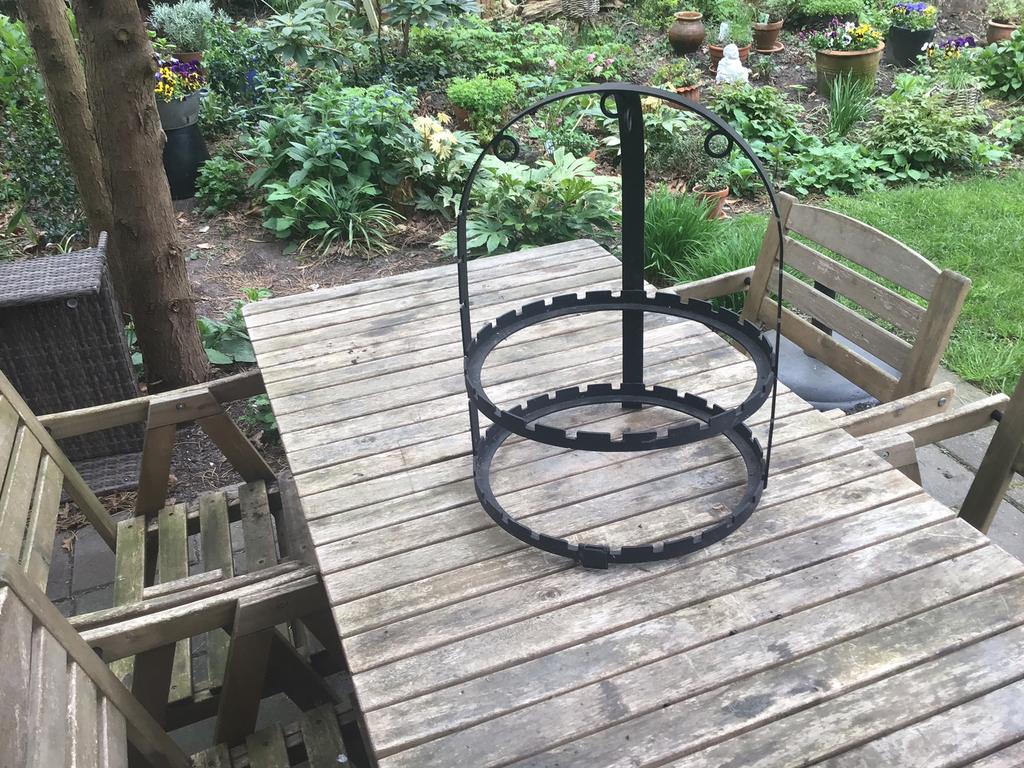 Bbq rek voor de planca of andere bbq, Tuin en Terras, Ophalen of Verzenden, Zo goed als nieuw