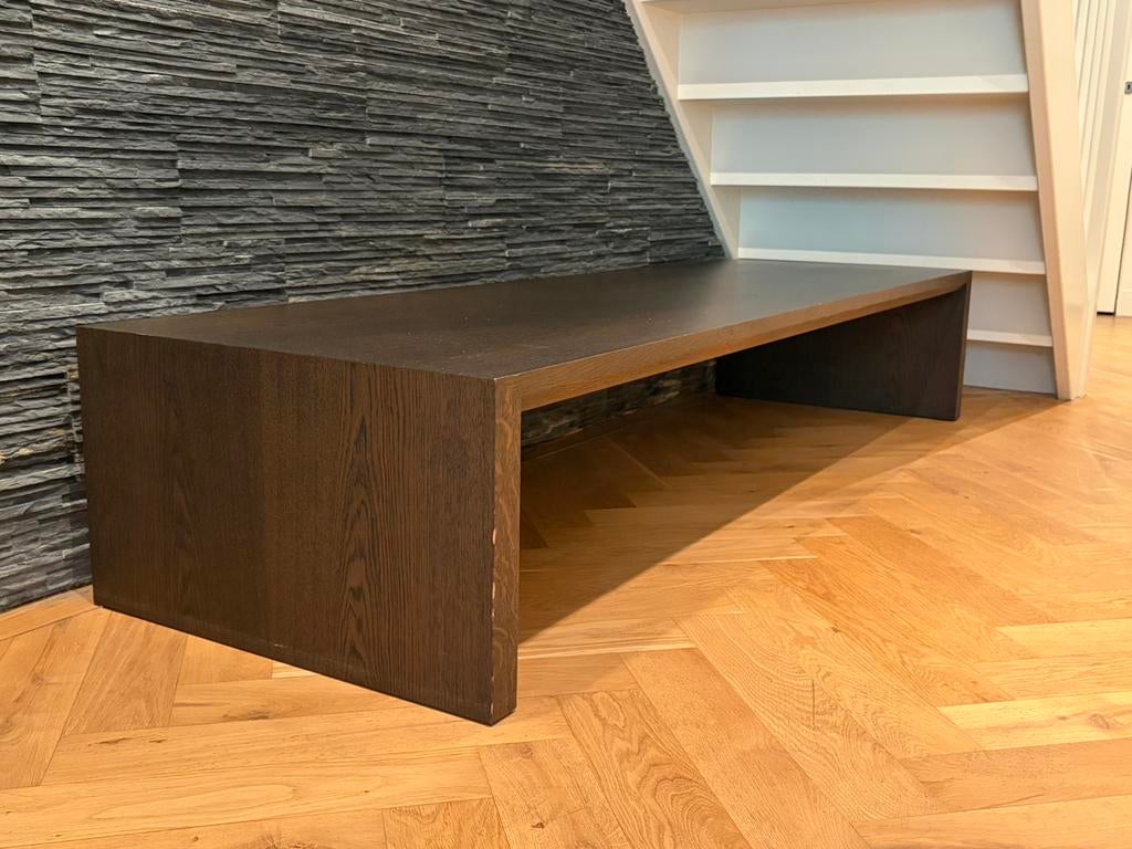 Arco design salontafel 1981x63cm, hoogte 36cm massief hout, Ophalen, Gebruikt, 100 tot 150 cm, 50 tot 100 cm