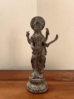 Catch!! Prachtig oud bronzen figuur, Hinde godin Saraswati, Ophalen of Verzenden
