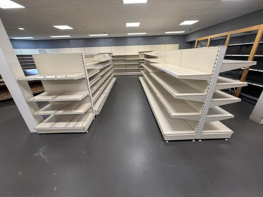 Supermarkt winkel stelling winkel karretjes groenten fruit, Ophalen, Gebruikt, Fornuis, Frituur en Grillen