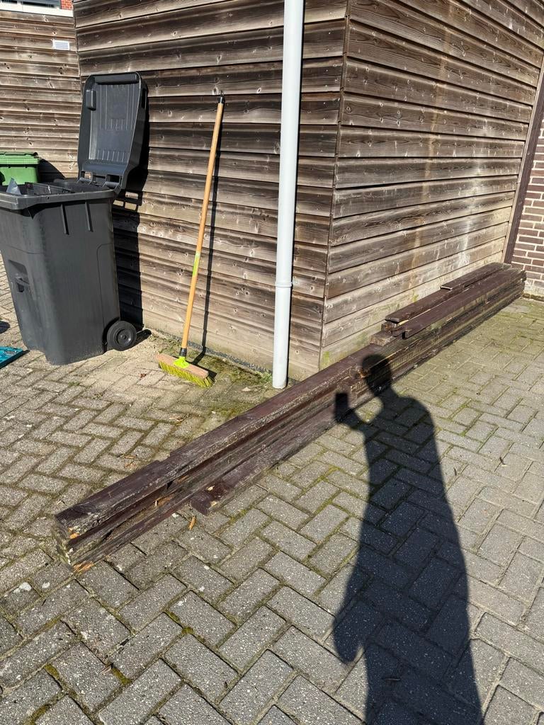 GRATIS: houten balken, Ophalen, Gebruikt, Balk, Overige houtsoorten