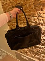 Zwarte leren tas Cowboysbag, Ophalen, 40 tot 60 cm, 30 cm of meer, Zwart