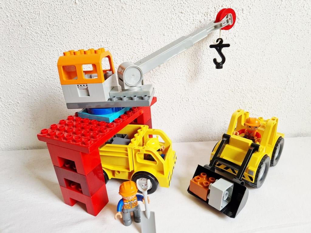Duplo wegwerkers hijskraan shovel dumper, Ophalen of Verzenden, Gebruikt, Duplo