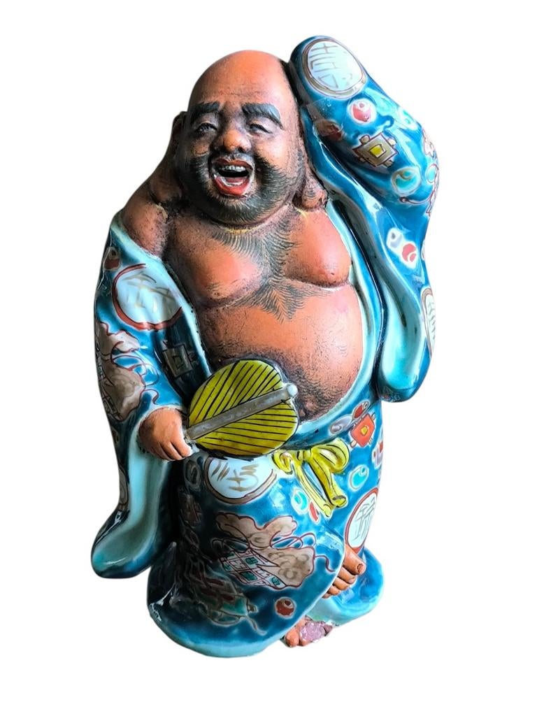 Vintage Hotei Boeddha Kutani porselein, Antiek en Kunst, Antiek | Porselein, Ophalen of Verzenden