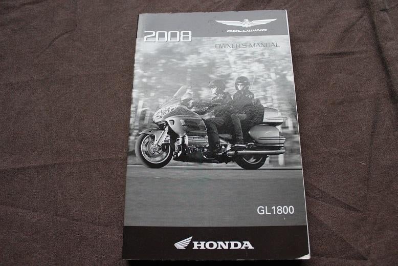 Honda GL1800 2008 Goldwing motorcycle owner's manual, Motoren, Handleidingen en Instructieboekjes, Ophalen of Verzenden, Honda