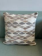 Kussen met ruitpatroon, Ophalen of Verzenden, Nieuw, Bruin, Vierkant