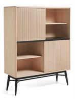 Kave home eikenhout design meubel opberg kast wandkast, Eikenhout, Ophalen of Verzenden, Zo goed als nieuw, Minder dan 150 cm