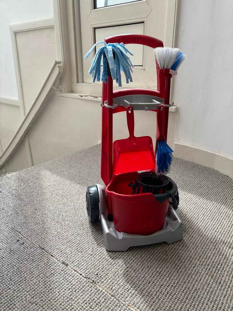 Speelgoed schoonmaakset met karretje, Ophalen, Gebruikt, Jongen of Meisje