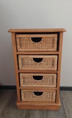 Antiek grenen kastje., Huis en Inrichting, Kasten | Ladekasten, Ophalen, Gebruikt, 1 of 2 laden, 50 tot 100 cm