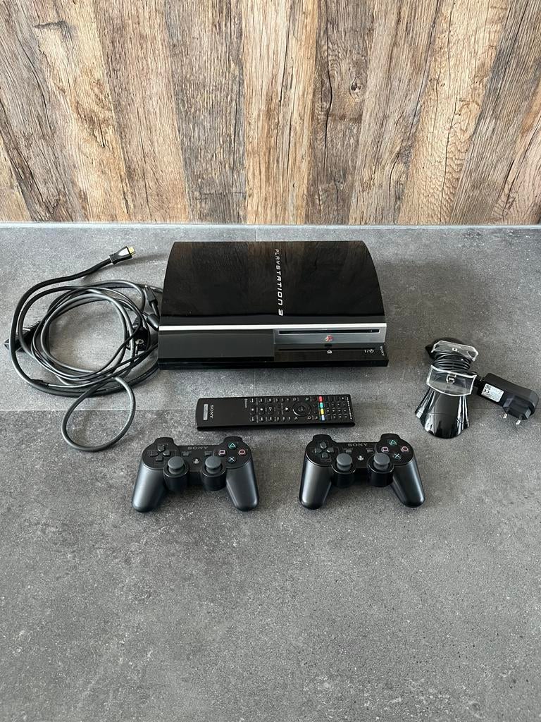 PlayStation 3 / blu-ray speler, Met games, Phat, Met 2 controllers, Ophalen of Verzenden