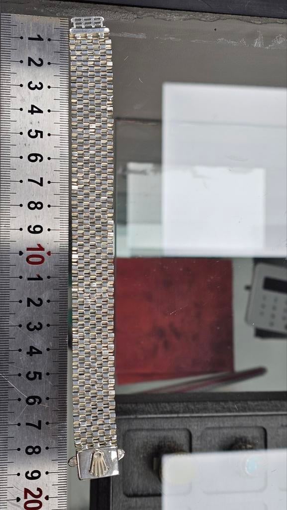 925 Zilveren Brede Rolex Armband 20cm / 17,7mm, Ophalen of Verzenden, Nieuw, Zilver, Zilver