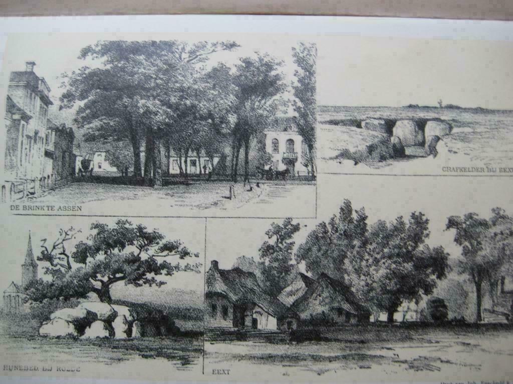 098 / Rolde. / Eext /Assen  /  Litho 1876, Antiek en Kunst, Ophalen of Verzenden