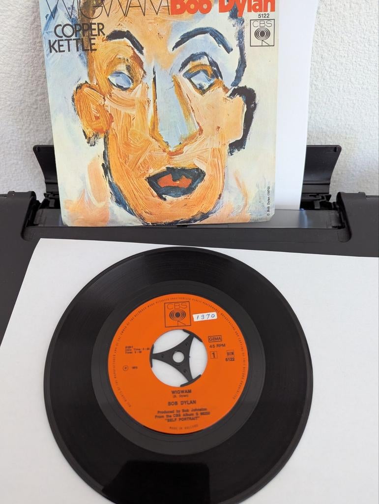 Bob Dylan - Wigwam ( vinyl single), Cd's en Dvd's, Vinyl Singles, Gebruikt, Single, Pop, Ophalen of Verzenden