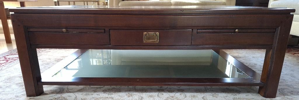 Salon- en bijzettafel, Huis en Inrichting, Tafels | Salontafels, Ophalen, Gebruikt, 100 tot 150 cm, 50 tot 100 cm