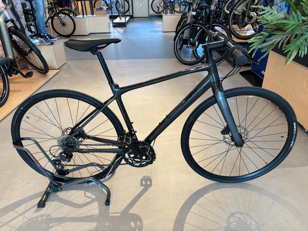 Giant FastRoad SL 3 M Black Chrome - Hybride Fiets, Ophalen, Giant Benelux, Versnellingen, 49 tot 53 cm