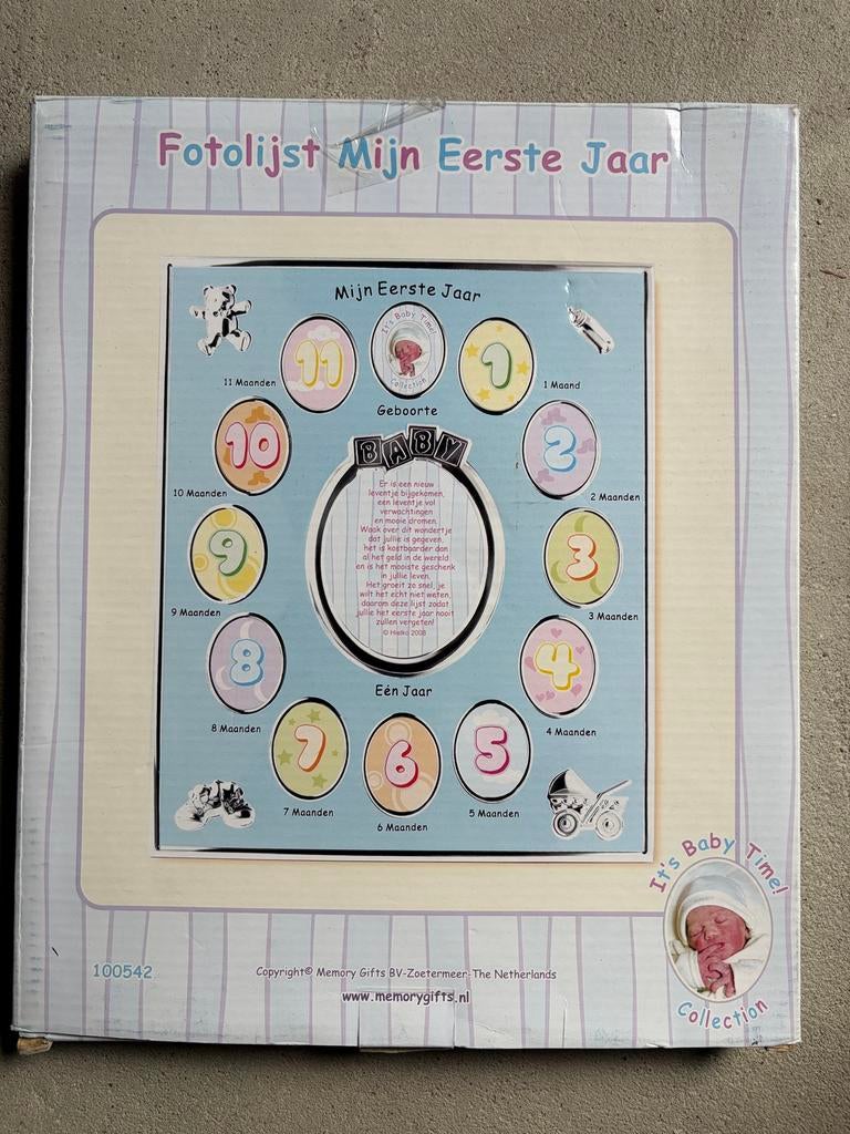 Fotolijst Mijn Eerste Jaar - Baby Tijd Collectie, Minder dan 50 cm, 50 tot 75 cm, Nieuw, Ophalen of Verzenden