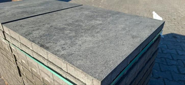Baldosa basic 60x60 grijs zwart Betonlook terrastegel, Tuin en Terras, Tegels en Klinkers, Nieuw, Terrastegels, Beton, 10 m² of meer