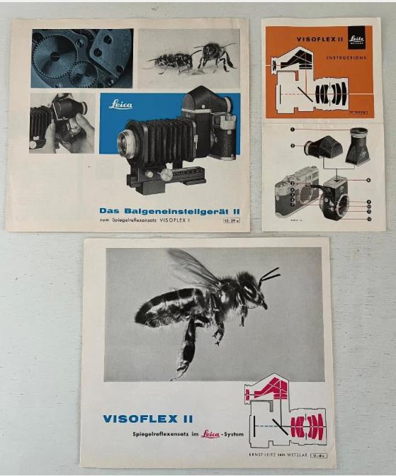 3 x folder voor de Leica Visoflex II, Ophalen of Verzenden