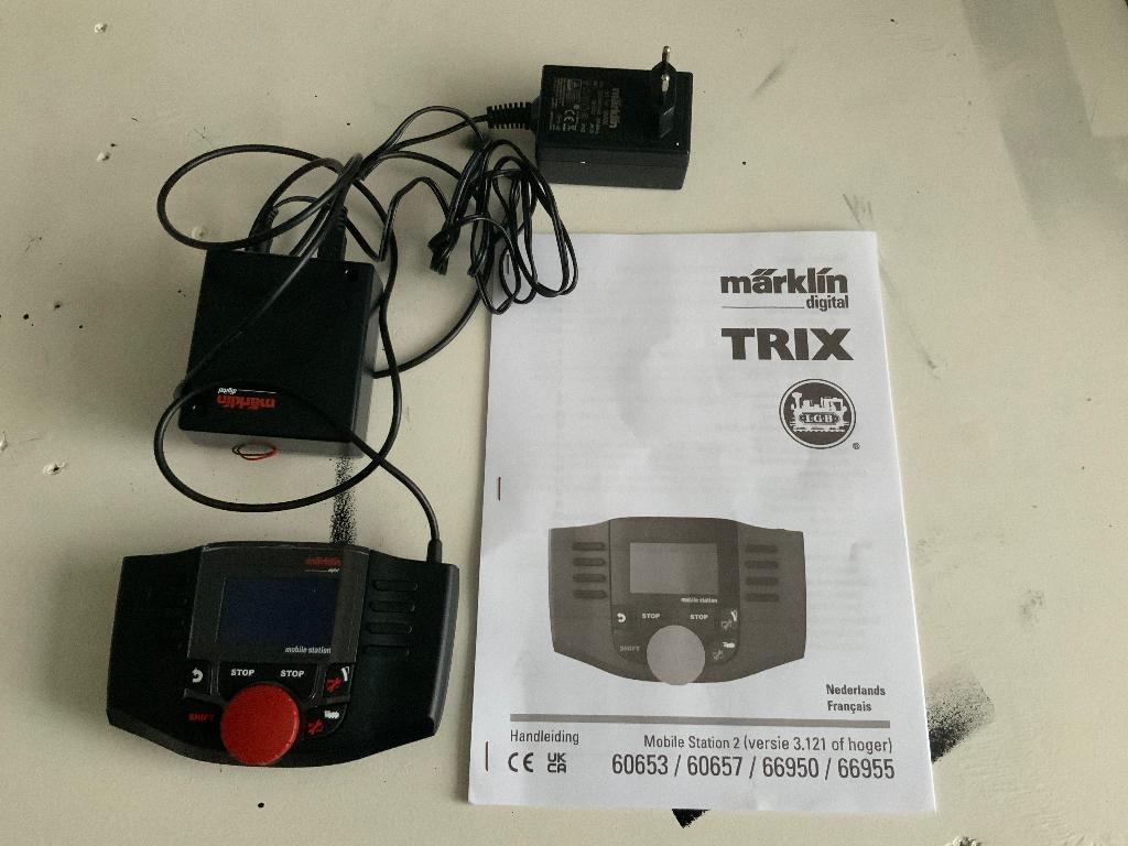 Marklin 60657 Mobile station 2 compleet met NL Handleiding, Gebruikt, Ophalen of Verzenden, Märklin, Transformator of Voeding