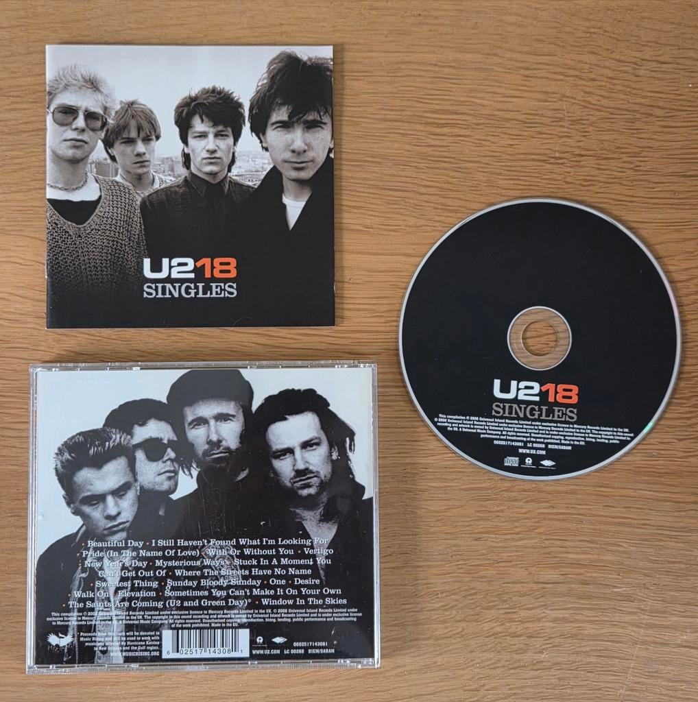 U2 - 18 singles, Ophalen of Verzenden, Gebruikt