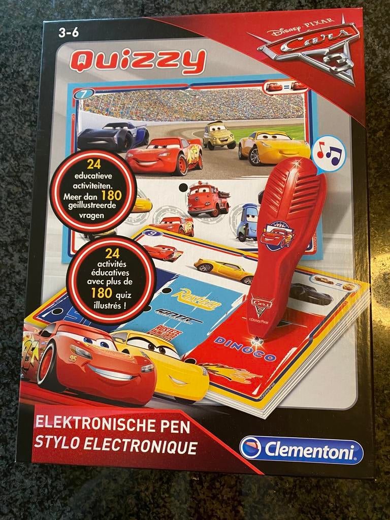 Educatief spel: Quizzy cars van Clementoni met pen, Ophalen, Zo goed als nieuw