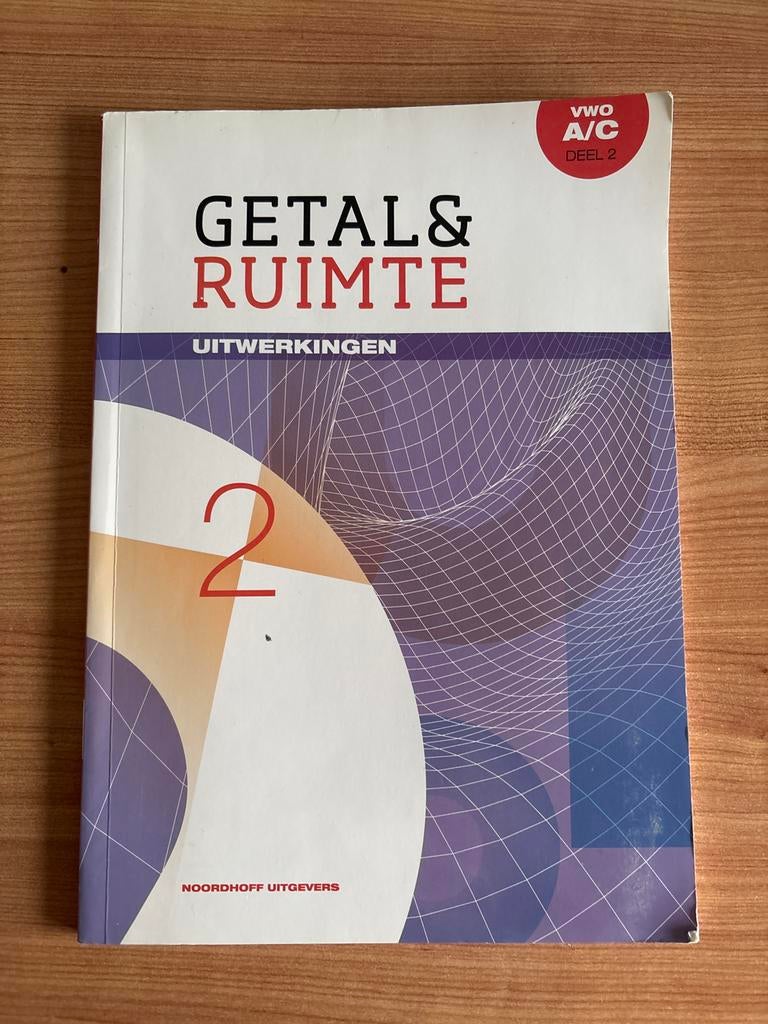 Getal&Ruimte uitwerkingen VWO A/C deel 2, Boeken, Ophalen of Verzenden, Beta, Zo goed als nieuw, Overige niveaus