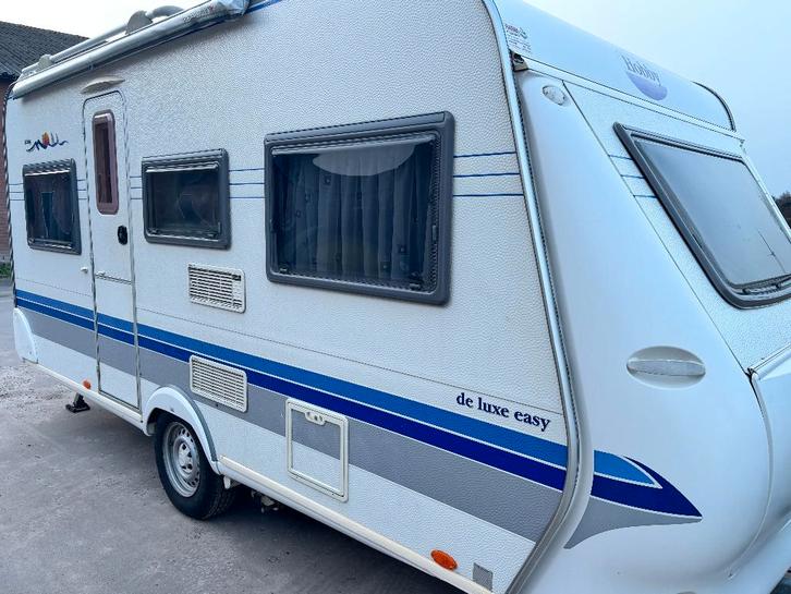 TE KOOP; Hobby 450 UB de luxe easy bouwjaar 2005, Caravans en Kamperen, Caravans, Particulier, tot en met 4, 1000 - 1250 kg, Rondzit