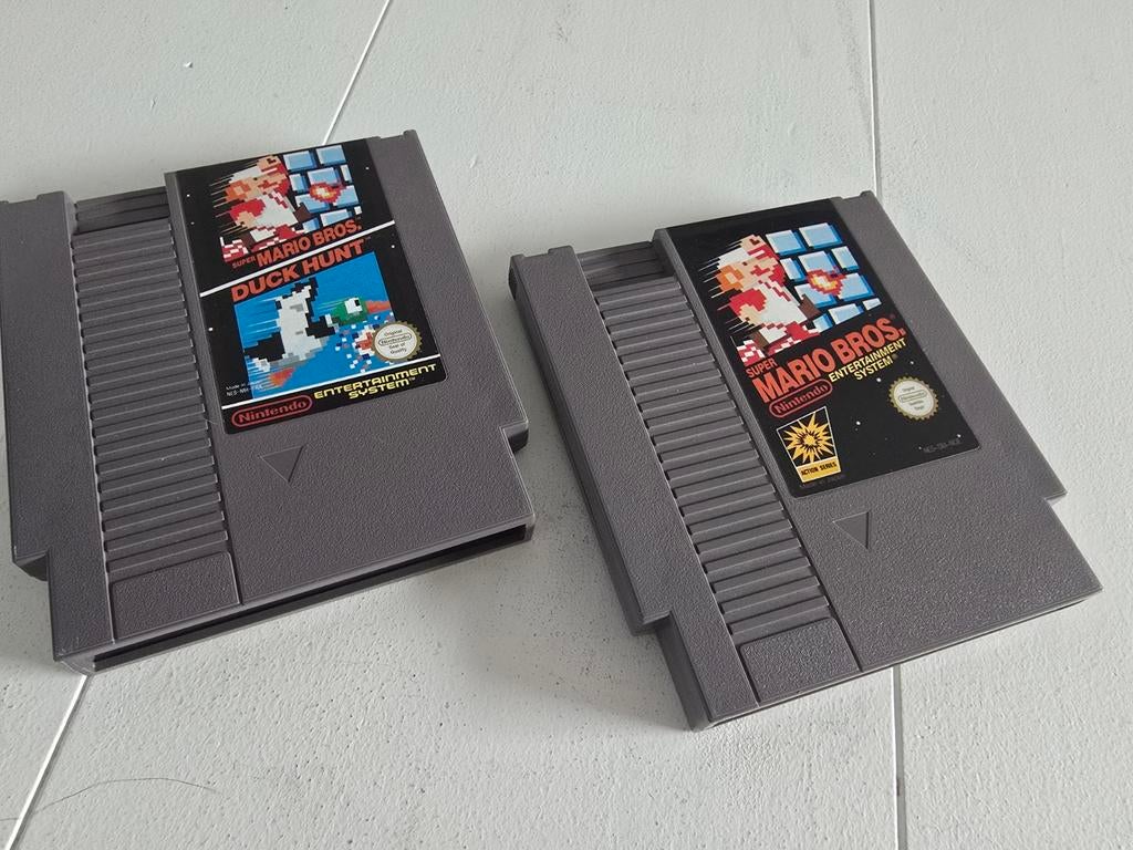 NES games: Super Mario Bros. en Mario/Duck Hunt combo, Spelcomputers en Games, Games | Nintendo NES, Gebruikt, 2 spelers, Ophalen of Verzenden