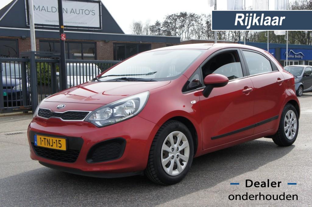 Kia RIO 1.2 CVVT LUXE NAVI/AIRCO/BLUETOOTH KEURIGE STAAT, 4 cilinders, Met garantie (alle), Origineel Nederlands, Bedrijf