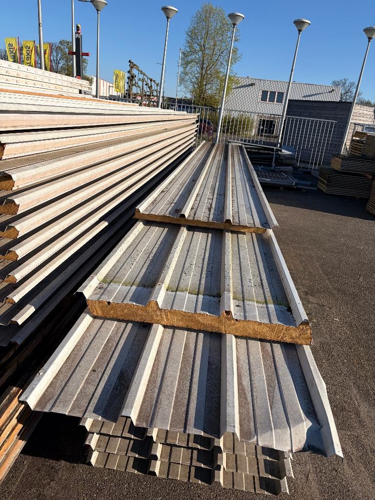 Sandwich paneel, dakplaat, isolatie paneel ( 305 ), Doe-het-zelf en Verbouw, Isolatie en Afdichting, Ophalen, Gebruikt, Hardschuim (Pir)