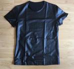 Zwart, lederlook t- shirt, maat M nieuw gay / hetero, Ophalen of Verzenden, Nieuw, Maat 48/50 (M), Zwart
