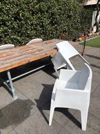 Witte tuinstoelen, Ophalen, Gebruikt, Hout, Overige typen