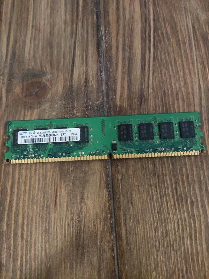Samsung 2gb 6400u DDR2, Computers en Software, RAM geheugen, Gebruikt, Desktop, 2 GB, DDR2, Ophalen of Verzenden